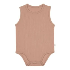Lässig Rompers^Baby body | Ribbed light brown |