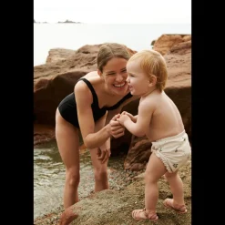 Liewood Zwemkleding | Zwemkleding^Baby printed swim pants Mila | Peach/sea shell |