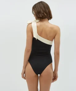 DAMES JOSH V Zwemkleding | Zwemkleding^Badpak Azine | Black creme white |