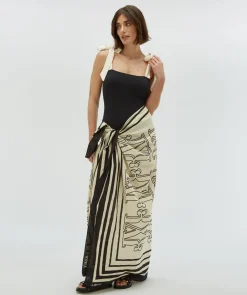 DAMES JOSH V Zwemkleding | Zwemkleding^Badpak Daisy | Black creme white |