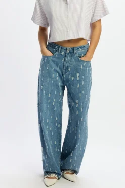 DAMES Refined Department Broeken^Balloon jeans Emma | Blue denim |