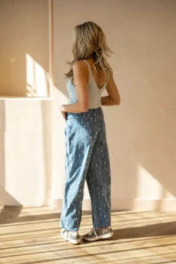 DAMES Refined Department Broeken^Balloon jeans Emma | Blue denim |