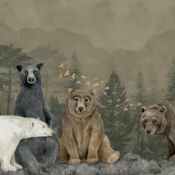 Poespas Home Dieren | Behang^Behang Beren