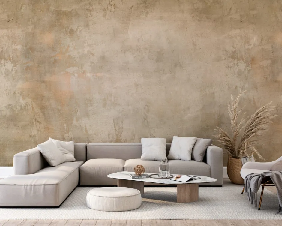 Poespas Home Behang^Behang Bronze stuc