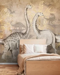 Poespas Home Dieren | Behang^Behang Dino