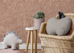 Poespas Home Behang^Behang Ethnic nights | Rood