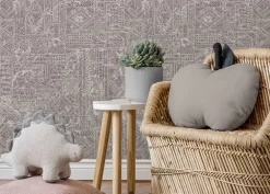 Poespas Home Behang^Behang Ethnic nights | Taupe