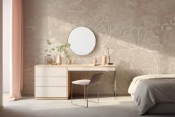 Poespas Home Behang | Bloemen^Behang Happy Days | Beige