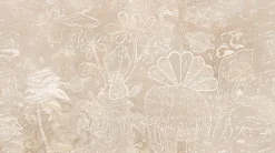 Poespas Home Behang | Bloemen^Behang Happy Days | Beige