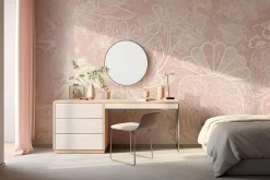 Poespas Home Bloemen | Behang^Behang Happy Days | Roze