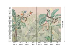 Poespas Home Dieren | Behang^Behang Lazy Luiaard | Jungle Collection