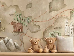 Poespas Home Behang^Behang Schatkaart