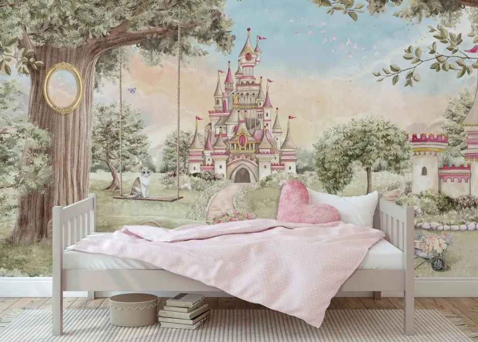 Poespas Home Sprookjes | Behang^Behang Sprookjeskasteel