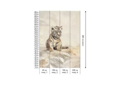 Poespas Home Dieren | Behang^Behang Tijger | Circle of Life Collection