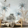 Poespas Home Dieren | Behang^Behang Tropical Zebra's