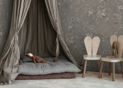 Poespas Home Bloemen | Behang^Behang Vintage flowers | Groen