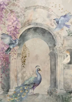 Poespas Home Dieren | Behang^Behang Vintage Garden Arch