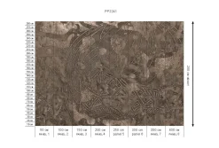 Poespas Home Behang^Behang Wanderlust | Donkerbruin