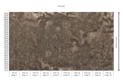 Poespas Home Behang^Behang Wanderlust | Donkerbruin