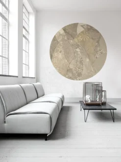 Poespas Home Behangcirkels^Behangcirkel Abstract bloemen