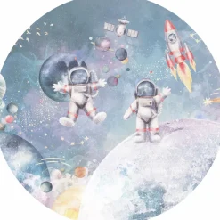 Poespas Home Behangcirkels^Behangcirkel Astronaut