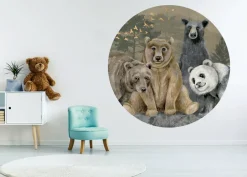 Poespas Home Behangcirkels^Behangcirkel Beren