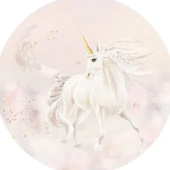 Poespas Home Behangcirkels^Behangcirkel Dreamy unicorn | Roze