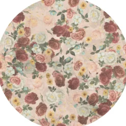 Poespas Home Behangcirkels^Behangcirkel English Garden | 鈱€ 145 cm | Roze
