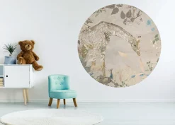 Poespas Home Behangcirkels^Behangcirkel Giraffe | Beige