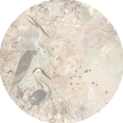 Poespas Home Behangcirkels^Behangcirkel Marble sky | Roze