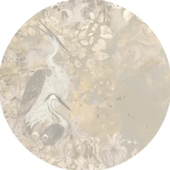 Poespas Home Behangcirkels^Behangcirkel Marble sky | Roze