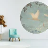 Poespas Home Behangcirkels^Behangcirkel Morning bird | Mint