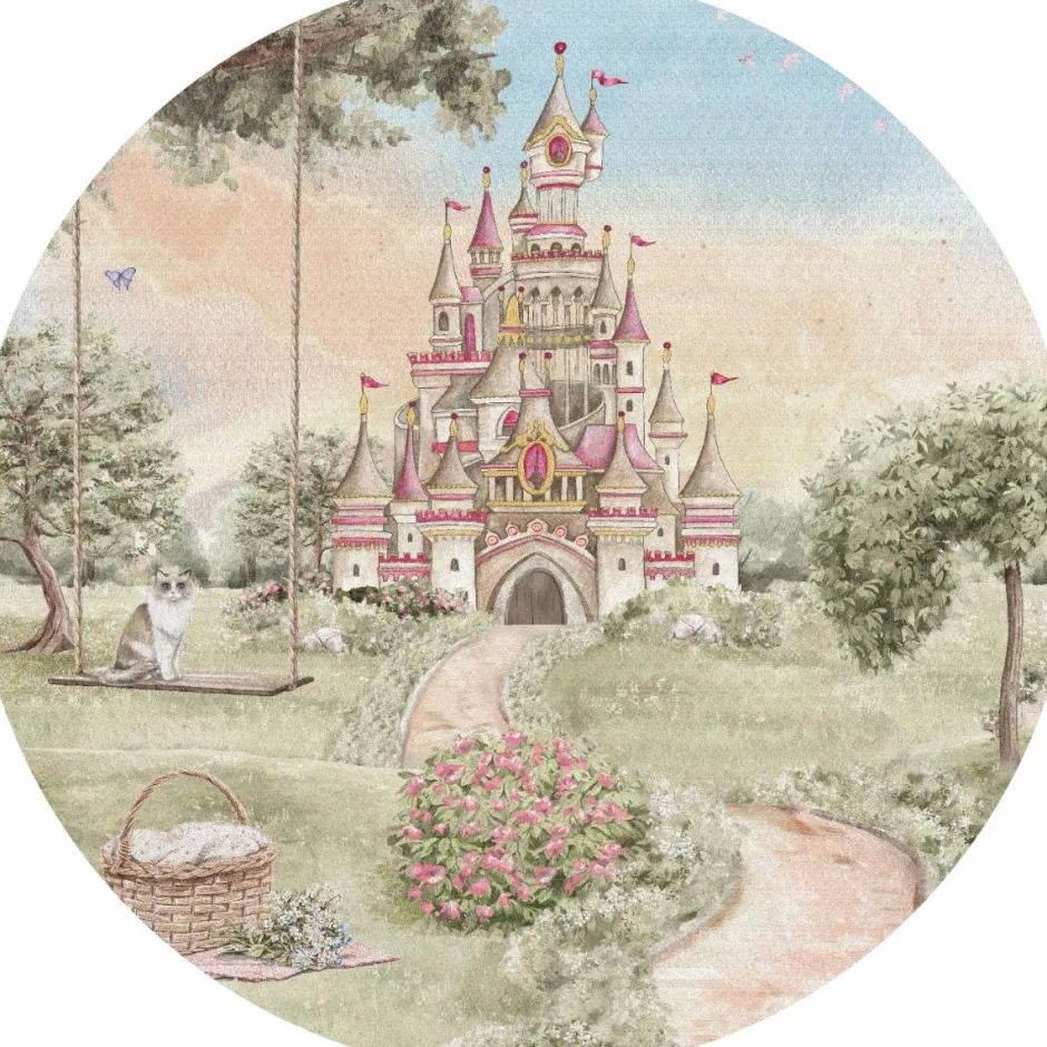 Poespas Home Behangcirkels^Behangcirkel Sprookjeskasteel