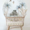 Poespas Home Behangcirkels^Behangcirkel Tropical Zebra's | 鈱€ 145 cm