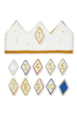 DAMES Fabelab Overige Accessoires | Overige Accessoires^Birthday crown with numbers | Oat milk |