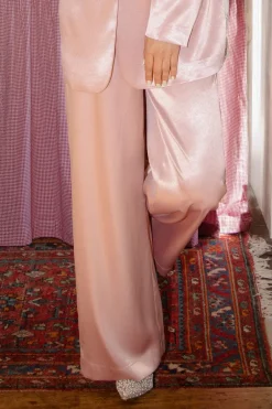 DAMES Studio Amaya x Poespas Co-ords | Broeken^Broek Charlies Angels | Vintage shimmer satin |