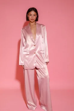 DAMES Studio Amaya x Poespas Co-ords | Broeken^Broek Charlies Angels | Vintage shimmer satin |