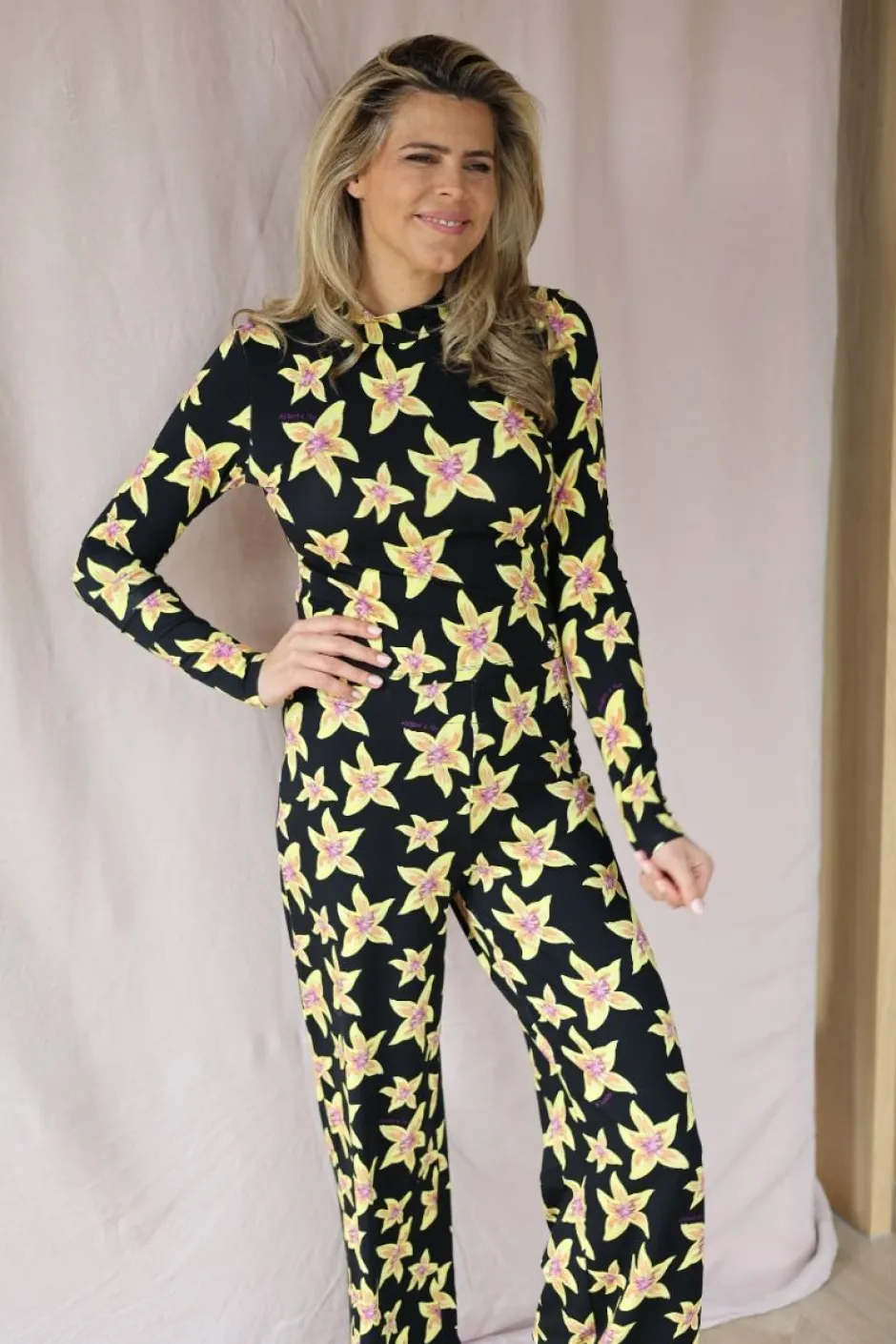 DAMES Harper u0026 Yve Co-ords | Broeken^Broek Jane | Cheeky flower yellow | Harper & Yve