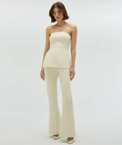 DAMES JOSH V Co-ords | Broeken^Broek Kit | Light ecru |