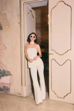 DAMES JOSH V Co-ords | Broeken^Broek Kit | Light ecru |