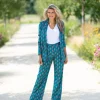 DAMES Studio Poespas Broeken^Broek Sam | Wide leg | Tibetan blue |