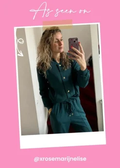 DAMES Studio Poespas Co-ords | Broeken^Broek Scuba-doo | Petrol |