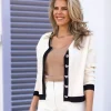 DAMES Studio Poespas Vesten | Vesten & Truien^Cardigan Bonbon | White & black |