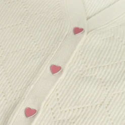 DAMES Studio Poespas Basics | Snøpskes^Cardigan Happy love | Off-white |