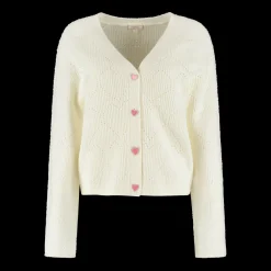 DAMES Studio Poespas Basics | Snøpskes^Cardigan Happy love | Off-white |