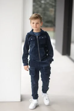 DAMES Studio Poespas Snøpskes | Snøpskes^Cardigan rib | Cool indigo |