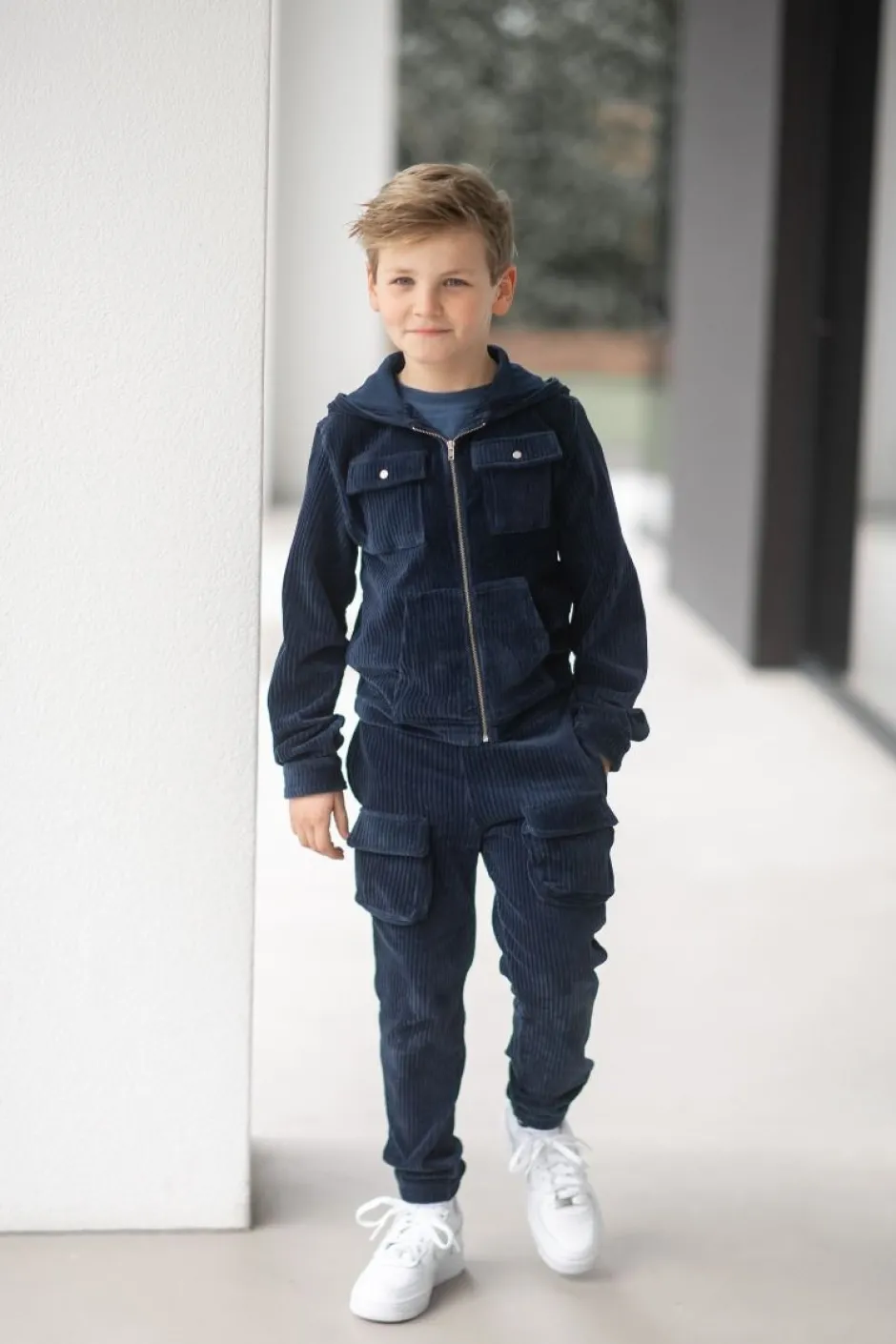 DAMES Studio Poespas Snøpskes | Snøpskes^Cardigan rib | Cool indigo |