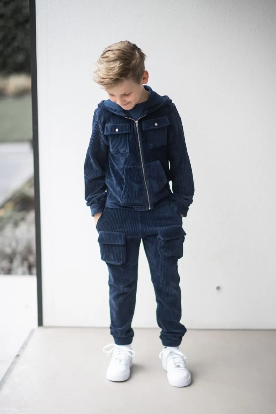 DAMES Studio Poespas Snøpskes | Snøpskes^Cardigan rib | Cool indigo |