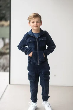 DAMES Studio Poespas Snøpskes | Snøpskes^Cardigan rib | Cool indigo |