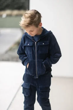 DAMES Studio Poespas Snøpskes | Snøpskes^Cardigan rib | Cool indigo |